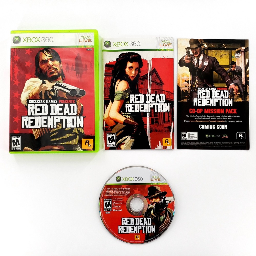 Red Dead Redemption (Microsoft Xbox 360, 2010) No Map Tested & Works